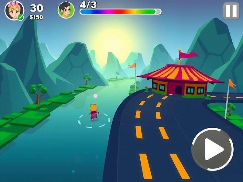 Lotus Lane Run gameplay screenshot